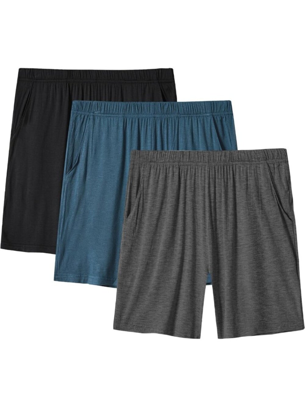 Soft Lightweight Women's Pajama Shorts with Pockets, Elastic Drawstring Lounge